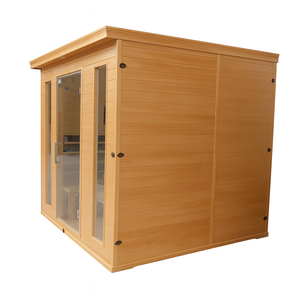 صالون تجميل مخصص لستة أشخاص على الطراز الكوري الجديد مع خشب تنوب حديدي ، بناء خشبي صلب للتدفئة الكهربائية - Product Image 5