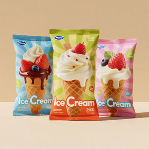 Emballage scellé en plastique aluminium de qualité alimentaire avec impression personnalisée collation emballée individuellement sac de crème glacée en mylar - Product Image 3