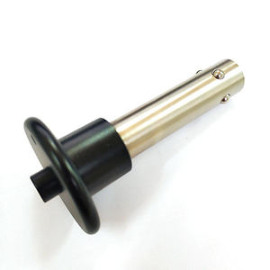 Perno de Bloqueo de Acero Inoxidable EBM con Manija de Botón, Rosca 10-32, para Estantes, Acabado Níquel, Tipo Émbolo, Alternativa Empotrada, Tamaño Personalizado - Product Image 4