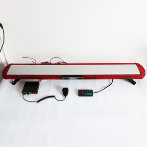 Barre lumineuse LED <span class=keywords><strong>rouge</strong></span> stroboscopique de 147 cm (57 po) sur mesure avec sirène et haut-parleur, chargeur inclus, pour tous les véhicules d'urgence (<span class=keywords><strong>Ecosport</strong></span>) - Product Image 5