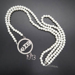 כל קבוצות אחוות יווני מכתבי פרל שרוך 1913 סיכת שרשרת - Product Image 3