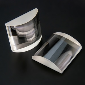 Venda quente Produtos Meio Rod <span class=keywords><strong>Plano</strong></span> Convexo Cilíndrico Lente Cilindro Lente De Vidro - Product Image 1