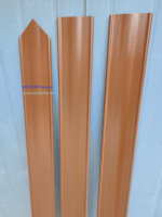Poteau de signalisation souterrain flexible en composite de fibre de verre orange de 66 pouces de long, piquet de marquage de pipeline en fibre de verre