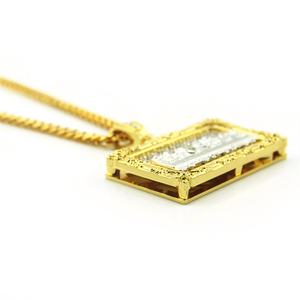 Collar de aleación estilo Hip Hop Franco con colgante rectangular de la Última Cena de Bling Cartel - Product Image 3