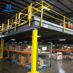 מערכת אחסון כבדה למחסנים, מדפי משטחים, פלטפורמת פלדה ומעלון - Product Image 1