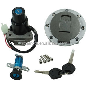 Accesorios para Motocicletas Compatibles con <span class=keywords><strong>YBR</strong></span> TZR125 y TZM150. Juego Completo de Manijas de Puerta, Cerradura y Tapa del Tanque de Combustible - Product Image 1