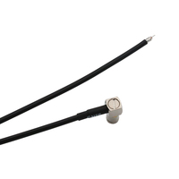 Câble coaxial pigtail SMB RA mâle vers fil nu à souder, équivalent ALSR100 LMR-100, 50 Ohms DC-3GHz pour assemblage RF