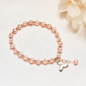 Pulseras de Perlas de Agua Dulce Barrocas al por Mayor, Chapado en Oro Real sobre Cobre, Forma Irregular, Sensación de Alta Gama, Brazalete de Perlas de Agua Dulce - Product Image 2