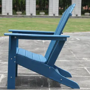 Bán buôn đồ gỗ ngoài trời Vườn đặt nhựa nhựa adirondack hiện đại không thấm nước màu ghế