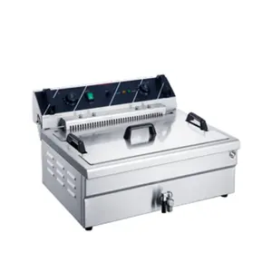 Hot Selling Single Tank Electric Table Top Open Fryer Big Chips Fryer for Food Shops and Hotels