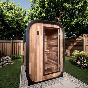 HELIUS新アウトドアキューブサウナキャビンミニサイズ1人伝統的なスチームサウナルームヒーター付き - Product Image 1