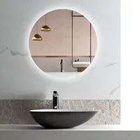3 दिनों वितरित संयुक्त राज्य अमेरिका आधुनिक दौर बैकलिट स्मार्ट दर्पण टच स्क्रीन दर्पण बाथरूम डिजाइन किए एलईडी दर्पण Defogger का नेतृत्व किया
