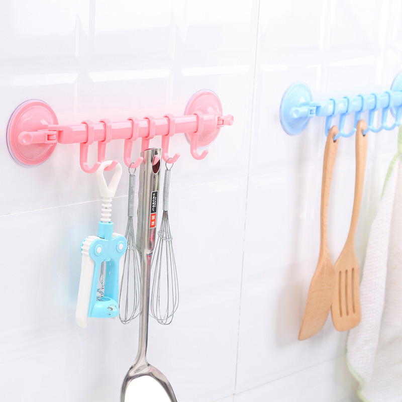 Adjustable Suction Cup Hook Plastic Kitchen and Bathroom Organizer Corner Towel Hanger Strong Suction Cup Wall Hook