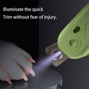 Professional Pet Nail Scissors Pet <b>Dog</b> Cat Nail Toe Claw Scissors LED <b>Light</b> Animal Nail Trimmer - Product Image 3