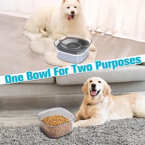 Bol d'eau pour chien de 70 oz (2 L) - Bols anti-déversement pour chien - Grande capacité - Distributeur d'eau lent anti-éclaboussures - Distributeur d'eau pour animaux de compagnie - Product Image 6
