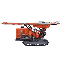 Machine de compactage de pieux hydraulique 1500J pour la construction de centrales solaires, avec moteur, pompe, engrenage et PLC