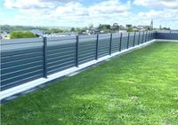 Perfiles de Aluminio para Rejas, Anti-Robo, Manuales, Modernos, con Acabado Flexible, Listones Giratorios para Puerta de Jardín