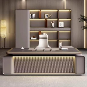Vente Flash - Vente Directe d'Usine - Bureau <span class=keywords><strong>BOOS</strong></span> en Forme de L Moderne et Haut de Gamme - Idéal pour les Dirigeants/Directeurs Généraux - Product Image 2