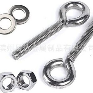 สลักเกลียวตาไก่สแตนเลส Yd เกลียวเต็มตัว พร้อมแหวนรองและน็อตสำหรับใช้งานทั่วไป - Product Image 1