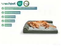 Vente en gros de tapis de lit orthopédique apaisant anti-mastication pour chien ortho mousse à mémoire de forme tissu refroidissant pour sommeil profond pour chien de compagnie