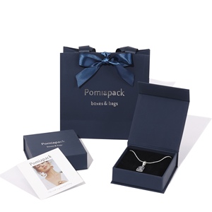 Chất lượng cao túi màu trắng Cá nhân hoá biểu tượng tùy chỉnh đồ trang sức bao bì hộp đồ trang sức từ hộp với logo - Product Image 2