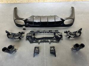 Parachoques Trasero para Mercedes-Benz Clase <span class=keywords><strong>E</strong></span> Nuevo W214 <span class=keywords><strong>W213</strong></span> E53, Kit de Mejora de Labio y Salida de Escape, Ensamblaje con Tornillos, con Recortes para Sensores de Asistencia de Estacionamiento - Product Image 4