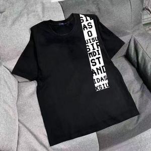 T-shirt in tessuto pesante a maniche regolari per uomo e donna, vestibilità normale estiva, con motivo a lettere NASA, stile Hip Hop - Product Image 1
