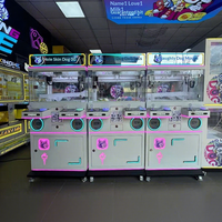 Nouvelle machine à grue métallique pour deux joueurs, une sensation en ligne très prisée, idéale pour les salles d'arcade, centres commerciaux, supermarchés, pour attraper les peluches.