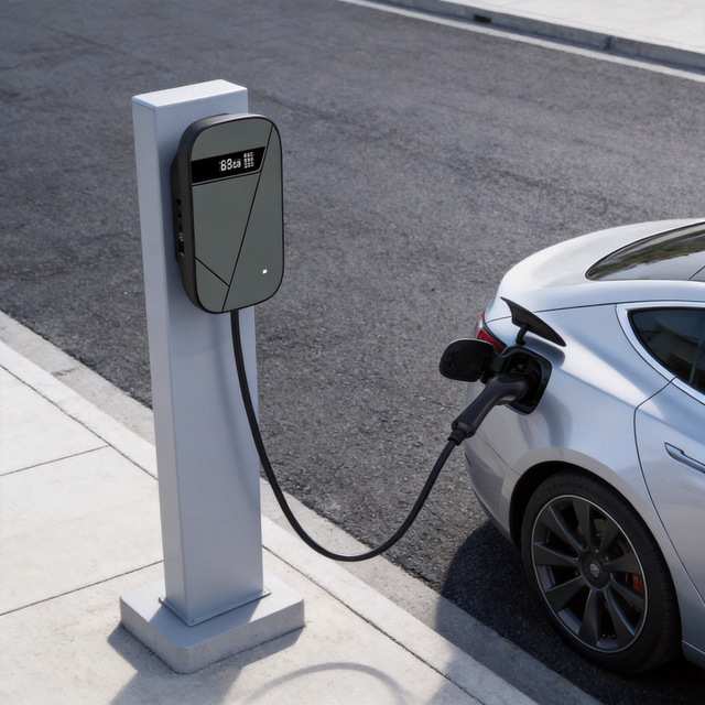 Ev Charger 7kw Ac Type 2 Wall Mount Electric vehicle charging stations with Rfid and App Control