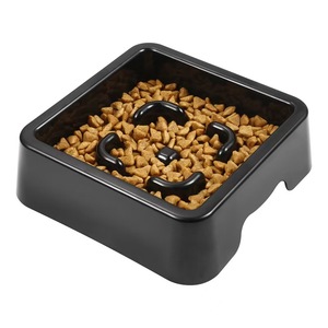 Suministros saludables para mascotas, tazón de comida lenta negro a <span class=keywords><strong>la</strong></span> moda, alimentador antihinchazón antiasfixia para reducir <span class=keywords><strong>la</strong></span> <span class=keywords><strong>obesidad</strong></span> y hacer que las comidas sean divertidas - Product Image 6