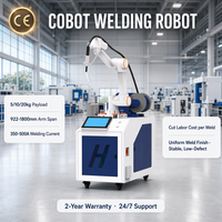 Bras de robot de soudage collaboratif, soudage MIG laser, certifié CE, programmation mobile gratuite, machine de soudage robotisée collaborative à 6 axes