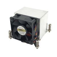 COOLSERVER LGA2011 2U6C-S Boîtier d'ordinateur Refroidisseur d'air Refroidissement du processeur Silencieux Deux roulements à billes Ventilateur en cuivre et aluminium 110W 52dBA