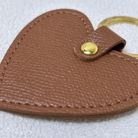 Porte-clés Cœur en Cuir Monogramme pour Filles, Anneau de Clés en PU, Pendentif en Cuir, Remplissage de Chaussette de Noël, Cadeau de Noël pour Ados