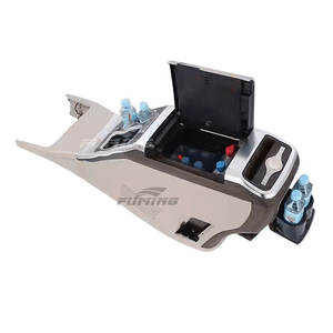 Pour <span class=keywords><strong>Mercedes</strong></span>-<span class=keywords><strong>Benz</strong></span> <span class=keywords><strong>Vito</strong></span> Classe V Ancien Viano : Amélioration avec Accoudoir de Rangement, Réfrigérateur, Charge sans Fil, Lumière d'Ambiance et Porte-Gobelet - Product Image 1