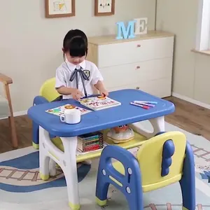 अनुकूलन OEM नि: शुल्क नमूने बच्चे प्लास्टिक होमवर्क डेस्क बच्चों बच्चों के लिए फर्नीचर अध्ययन मेज और कुर्सी सेट