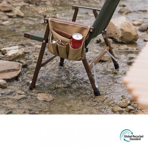 Outdoor Camping Foldable <b>Chair</b> <b>With</b> Canvas Armrest <b>Storage</b> Bag Multi Functional Side Pocket For Drinks And Gear All Seasons Use - Product Image 6