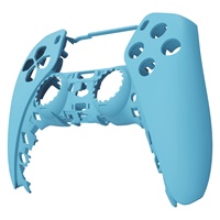 Coque de manette PS5 - Bleu ciel mat, coque de remplacement personnalisée pour la partie supérieure avant de la manette de jeu