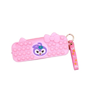 Estuche de Silicona Hengyao con Diseño de Burbujas Popit, Portalápices con Forma de Oruga, Bolsa con Cierre para Bolígrafos - Product Image 5