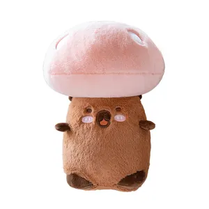 Hengyuan Kawaii tenant des oreillers Super doux jouets en peluche en forme de champignon oreiller en peluche poupées pour les enfants