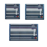 Console de mixage audio professionnelle MFX Series 8/12/20 canaux avec alimentation fantôme +48V, construction en aluminium, 4 sorties stéréo pour DJ