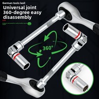 Jeu de tournevis à cliquet professionnel en acier S2 58 en 1, magnétique, multi-embouts, kit d'outils pour réparation automobile, bricolage et entretien domestique