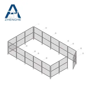 Alüminyum örgü eskrim kolay montaj çit sistemi
