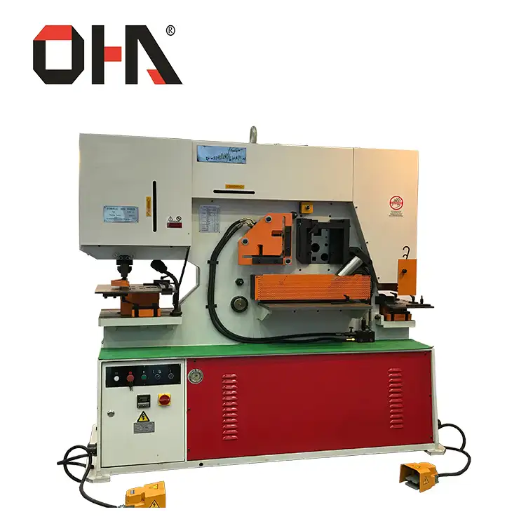 High quality universal multi functional iron worker with punching,shearing and notching