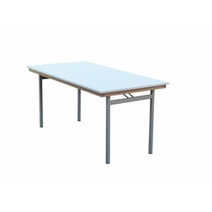 Tavolo Pieghevole Decor Gray, Doppio T Grigio Argento, 150x60x74 cm - Product Image 1