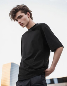 เสื้อยืดคอกลมลายกราฟิกเรียบง่ายขายดี รับสกรีนโลโก้ เสื้อยืดคุณภาพสูง หลายสี เสื้อยืดสั่งทำสำหรับผู้ชาย - Product Image 4