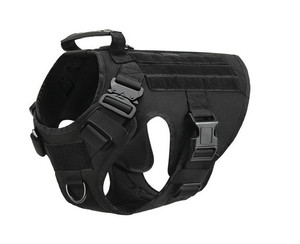 Ensemble de laisse de collier réglable pour animaux de compagnie, gilet d'entraînement de <span class=keywords><strong>berger</strong></span>, harnais tactique pour chien avec tissu en nylon pour la marche - Product Image 6