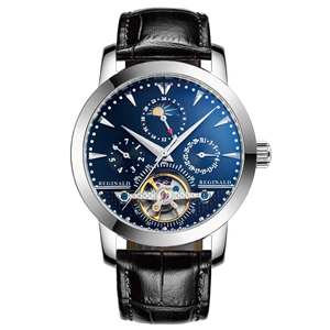 Reloj mecánico automático multifuncional para hombre, reloj de pulsera luminoso de acero inoxidable resistente al agua - Product Image 6