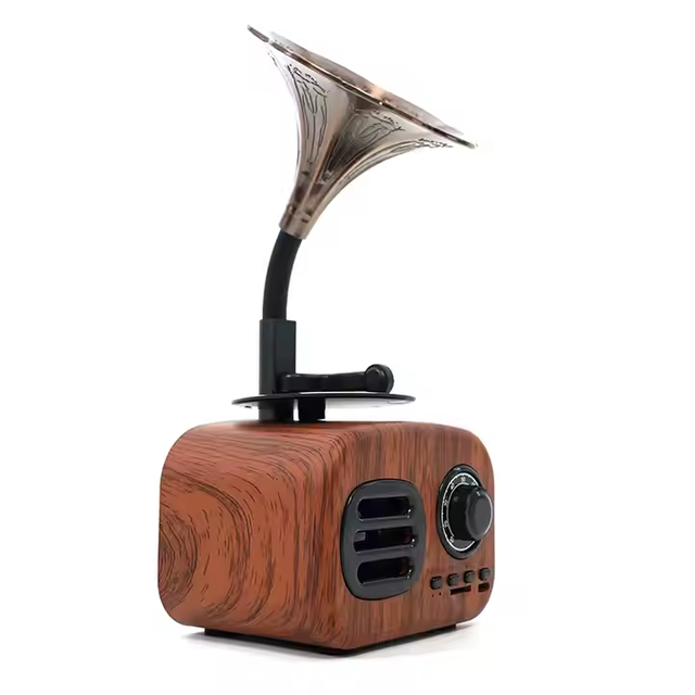 Durable Retro  Desktop Speaker Player & Stereo Sound Electro Voice Speaker Birthday Gift  Living Room Decoration