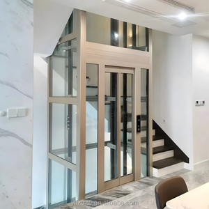 Ascenseur de villa en acier inoxydable <span class=keywords><strong>neuf</strong></span> avec traction sans engrenages, design moderne, fonctionnement fluide et vues panoramiques - Product Image 6