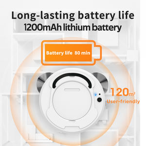 Smart Three-in-One Robot <b>Vacuum</b> Mop <b>Dry</b> <b>Wet</b> Sweeping Mopping 1200 Pa Suction 61-90 Min Runtime for Household Outdoor <b>Car</b> RV Use - Product Image 5